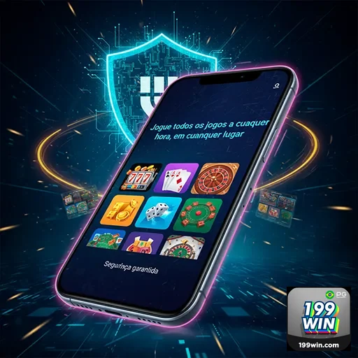 Imagem da interface do aplicativo 199win exibindo opções de apostas e promoções, destaque do site 199win