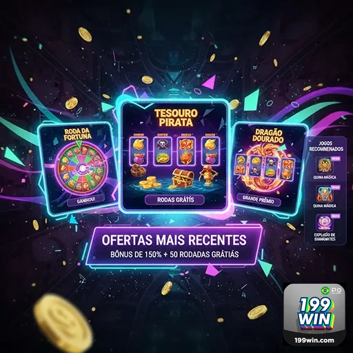 Imagem da página inicial do 199win mostrando opções de jogos e promoções do site 199win.